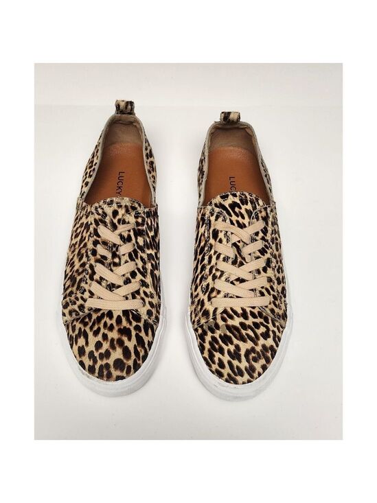 Lucky Brand Shoes - Lucky Brand Dansbey Cheetah Print Casual Sneakers Shoes Color Brown Size US 7.5M
